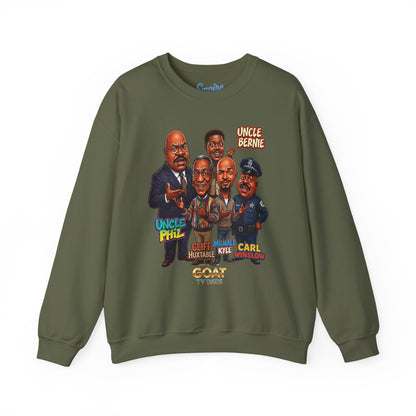 Cartoon Vintage GOAT TV Dad Crewneck Sweatshirt