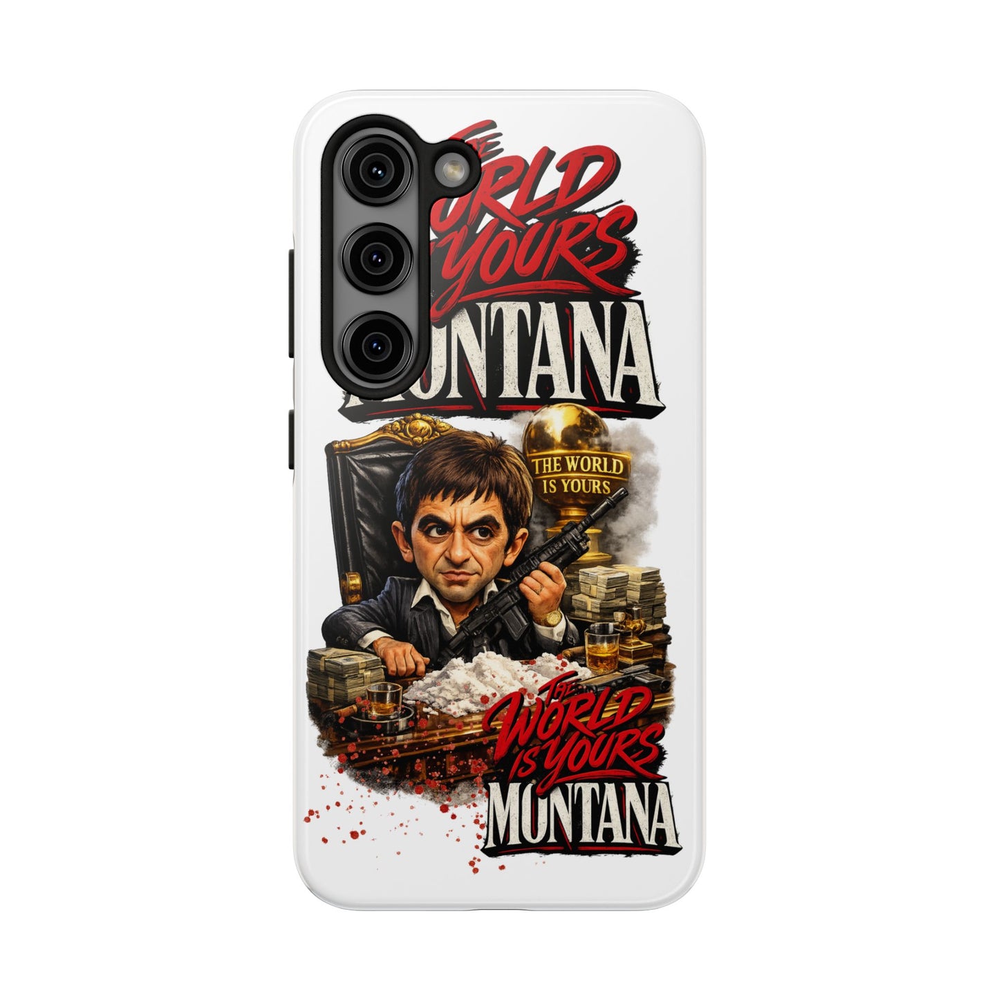 Tony Montana "The World Is Yours" Vintage Caricature Tough Phone Case