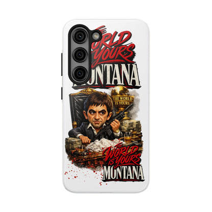 Tony Montana "The World Is Yours" Vintage Caricature Tough Phone Case