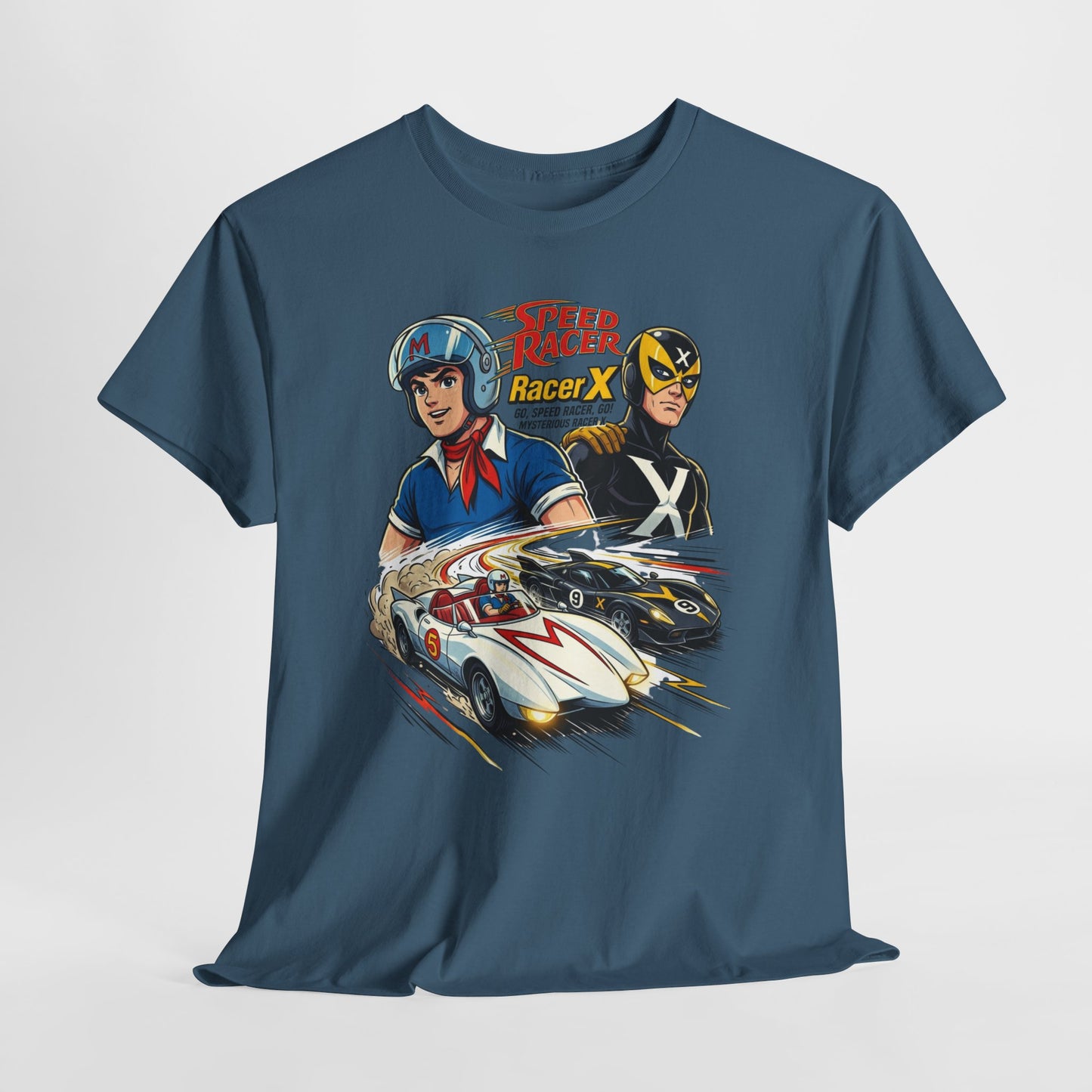 Speed Racer Vintage Racing Tee — "Speed Racer Racer X" Graphic T-Shirt