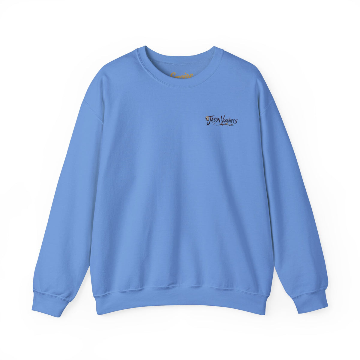 Jason Voorhees Mask Graphic with Quote Crewneck Sweatshirt