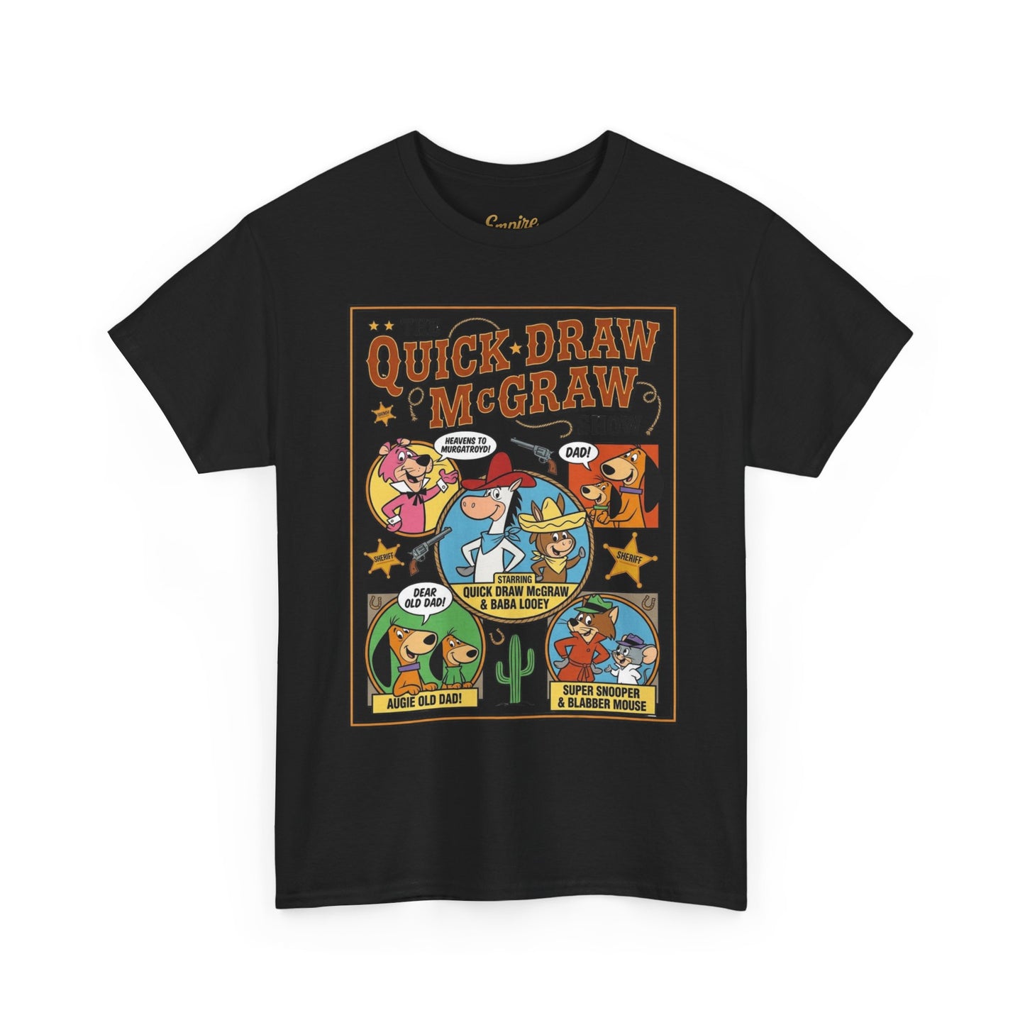 Quick Draw McGraw Retro Cartoon T‑Shirt