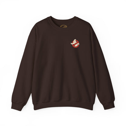 Ghostbusters Crewneck Sweatshirt — Stay Puft & "Who Ya Gonna Call" Graphic