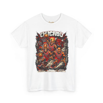 Chicago Bulls Retro Players Graphic Tee — Vintage Basketball Team Shirt