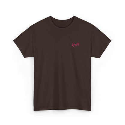 Signature Embroidered Empire Pink Chest Logo T-Shirt