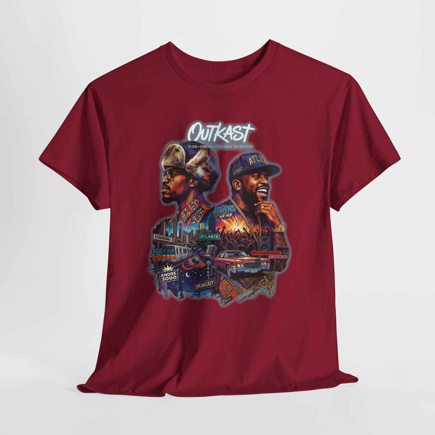 Outkast Hop Dual Portrait T‑Shirt — Vintage Rap Artist Graphic Tee