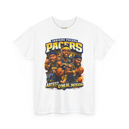 Indiana Pacers Vintage Players Graphic Tee — "Pacers" O'Neal & Jackson Tribute
