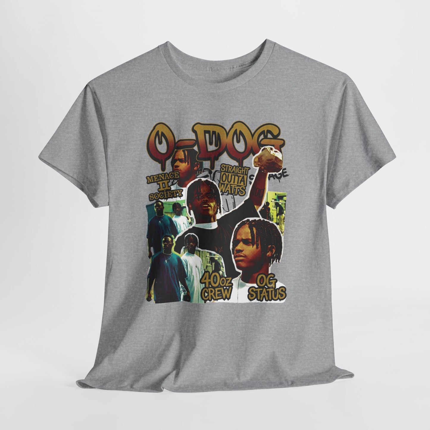 O-Dog 40z Crew OG Stais Vintage Menace II Society Collage T-Shirt