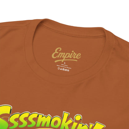The Mask Graphic Tee — 'Ssssmokin!' Retro Movie Design