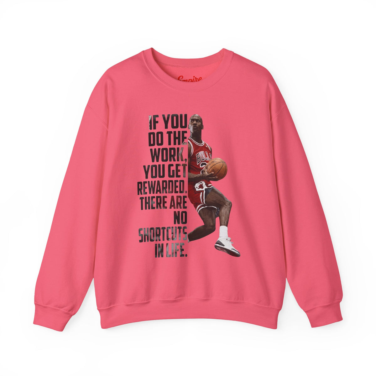 Motivational Basketball Quote Crewneck Sweatshirt