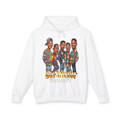 90s Sitcom Tribute Hoodie — Cartoon Cast Graphic Pullover