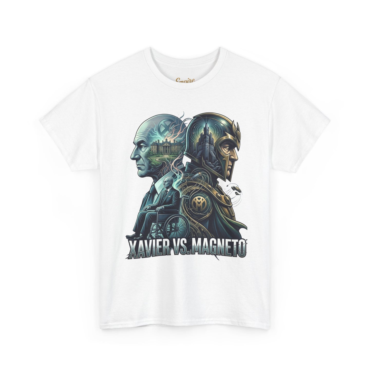 Xavier vs Magneto Graphic Tee — Retro Comic Mutant Showdown T-Shirt