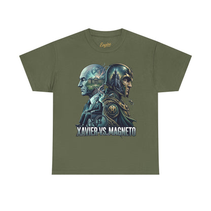 Xavier vs Magneto Graphic Tee — Retro Comic Mutant Showdown T-Shirt