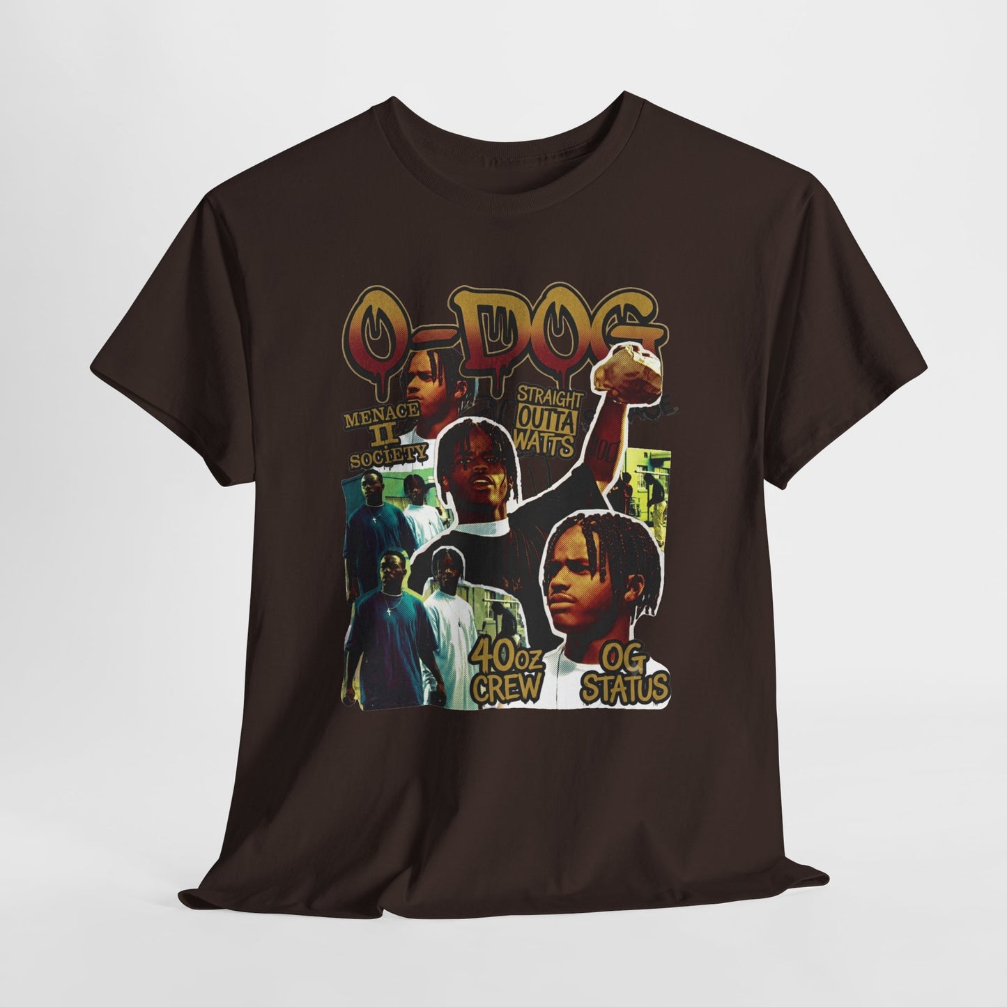 O-Dog 40z Crew OG Stais Vintage Menace II Society Collage T-Shirt
