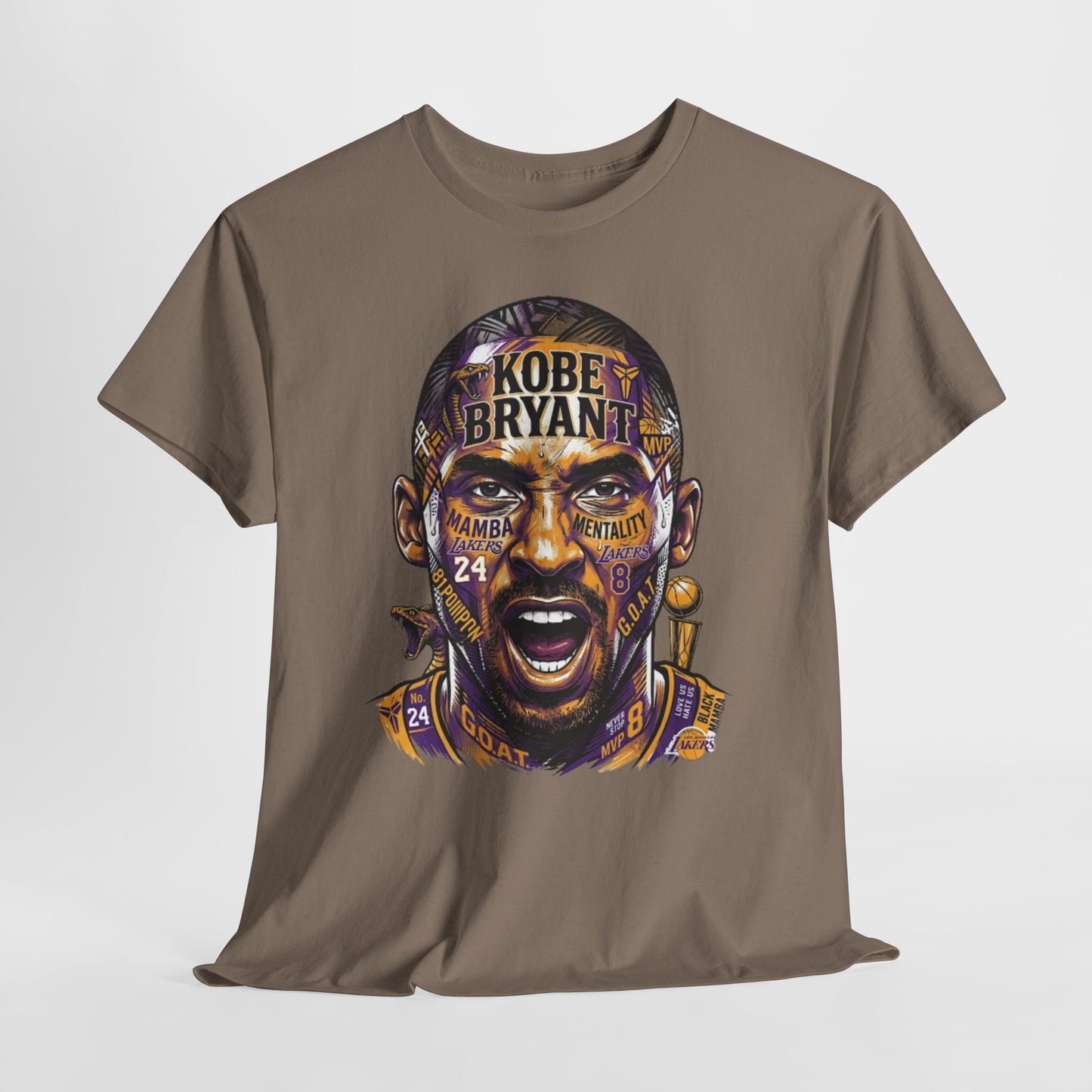 Kobe Bryant Portrait Tee — Lakers Tribute Basketball Shirt