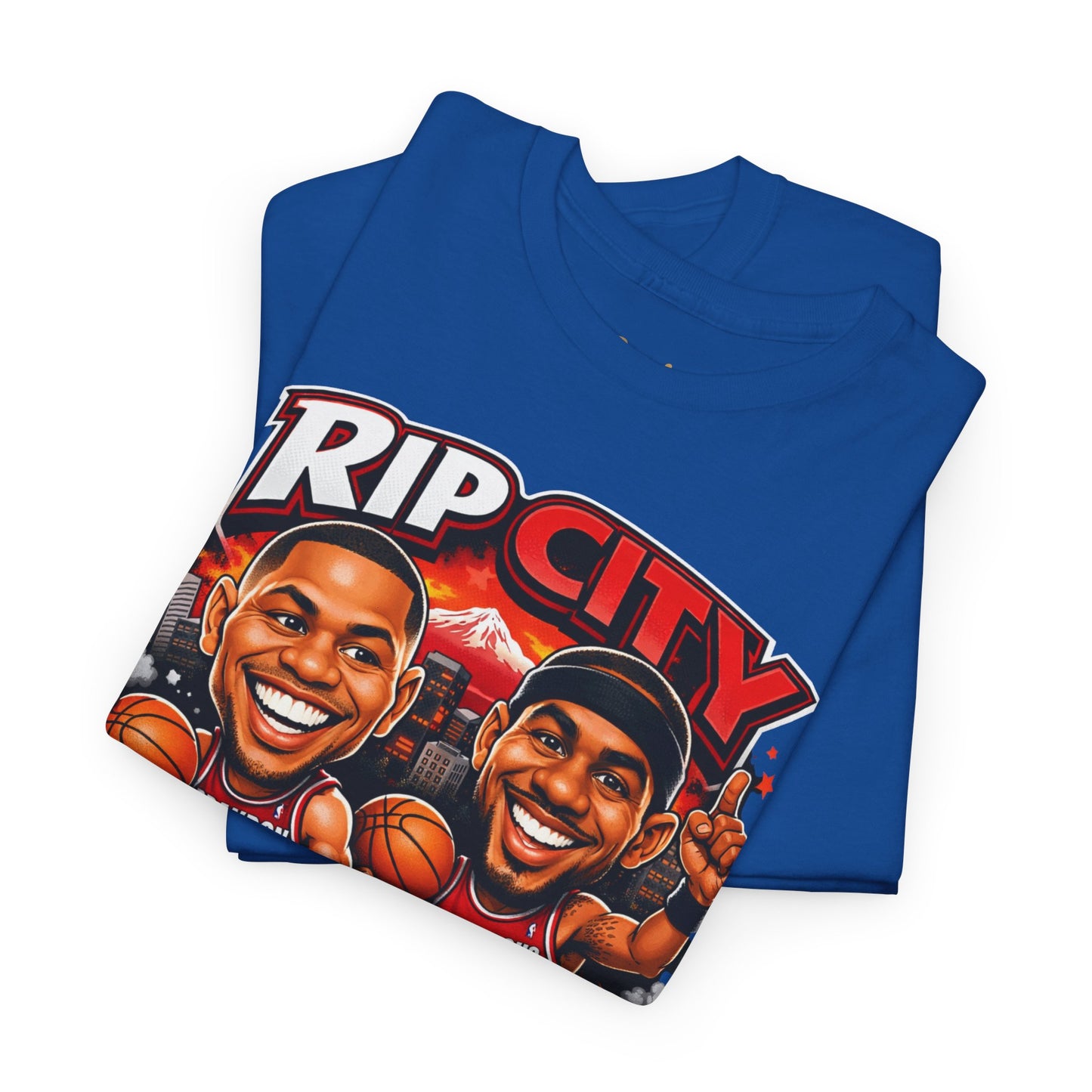 Rip City Basketball T-Shirt — Caricature Trail Blazers Fan Tee