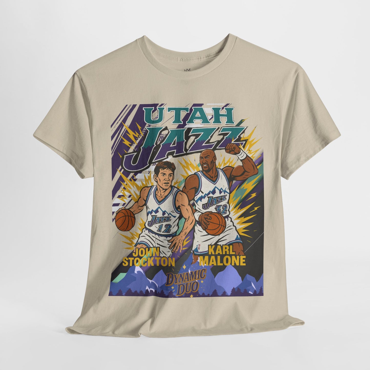Utah Jazz Basketball Tribute Tee, Unisex Cotton Shirt, NBA Fan Gift, Sports Apparel, Retro Graphic T-Shirt
