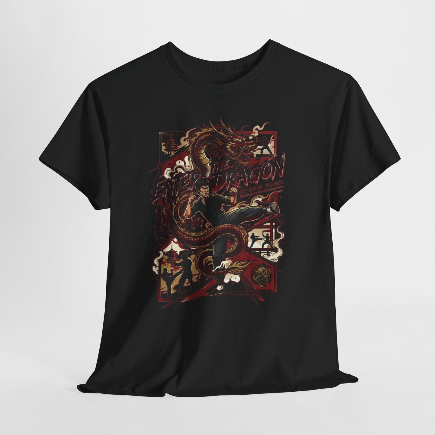 Enter the Dragon Graphic Tee - Vintage Martial Arts Dragon T-Shirt