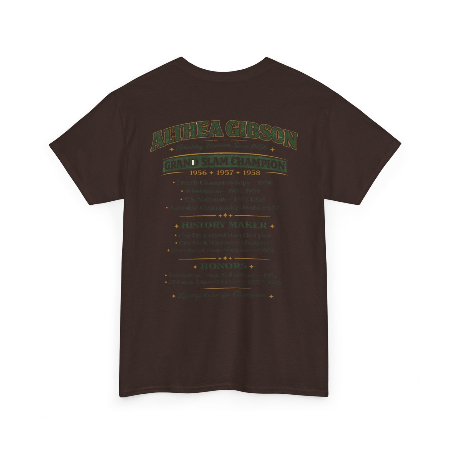 Althea Gibson 'Breaking Barriers' Tennis T-Shirt — Vintage Grand Slam Champion Tribute