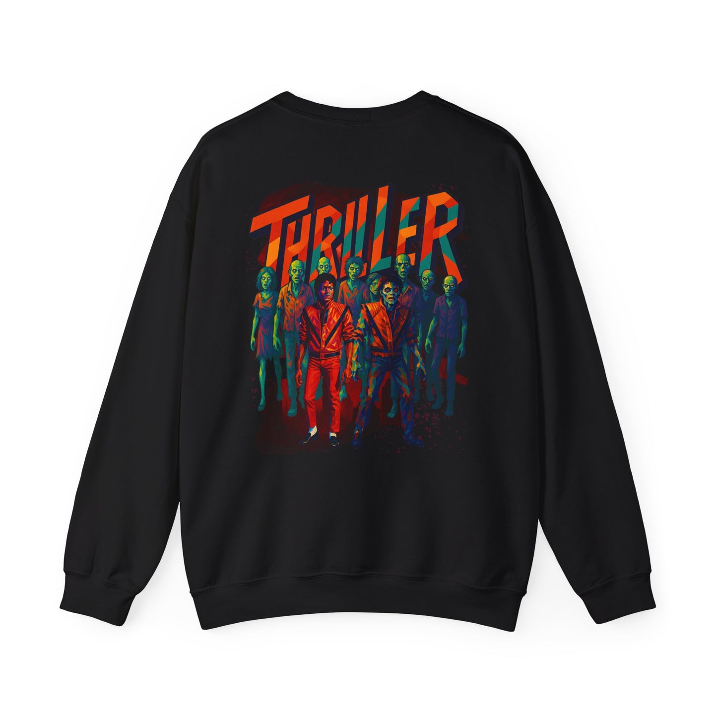 MJ Thriller Graphic Sweatshirt — Retro Michael Jackson Inspired Crewneck