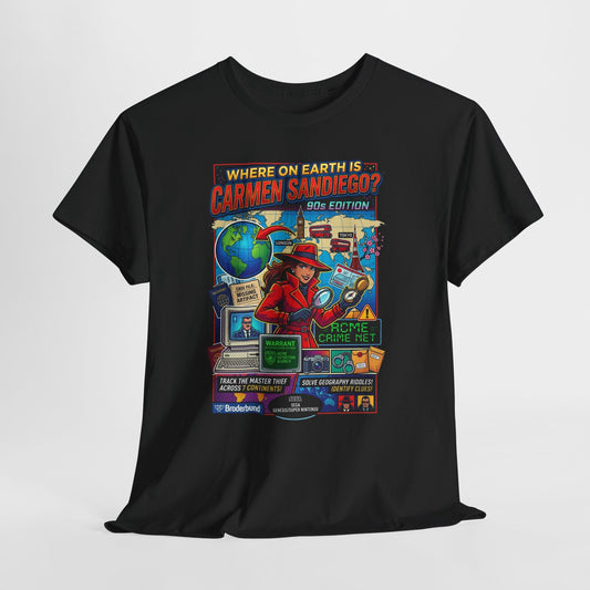 Carmen Sandiego Retro Game Poster T-Shirt