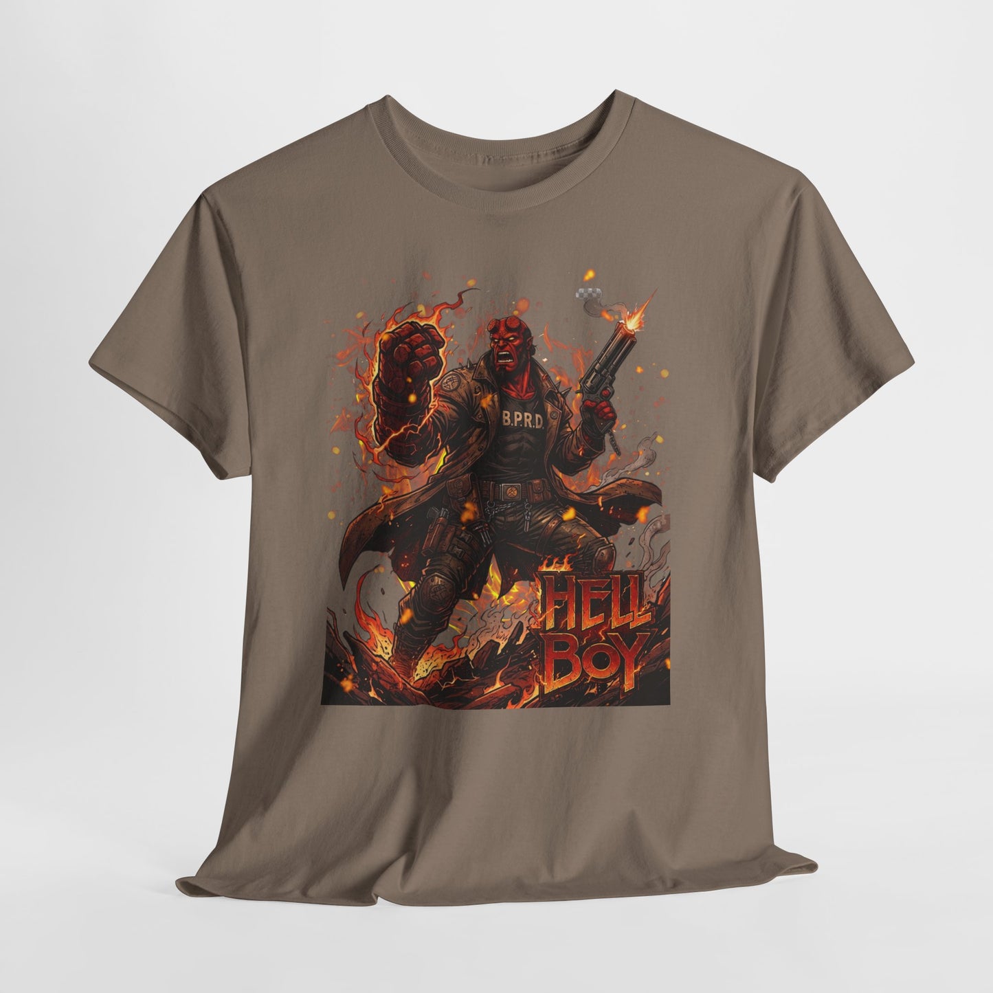 Hellboy Graphic Tee — Vintage Comic Illustration T-Shirt