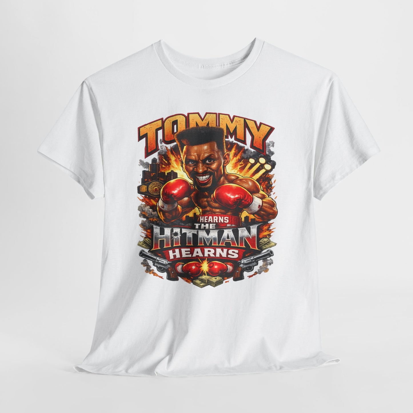 Tommy Hearns Boxing T-Shirt — Hitman Hearns Vintage Fight Graphic Tee