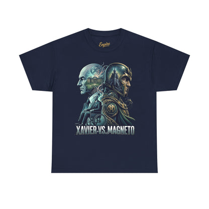 Xavier vs Magneto Graphic Tee — Retro Comic Mutant Showdown T-Shirt