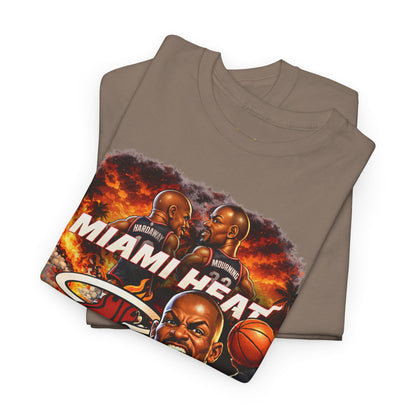 Miami Heat Retro Players Graphic Tee — Vintage Basketball Fan Shirt