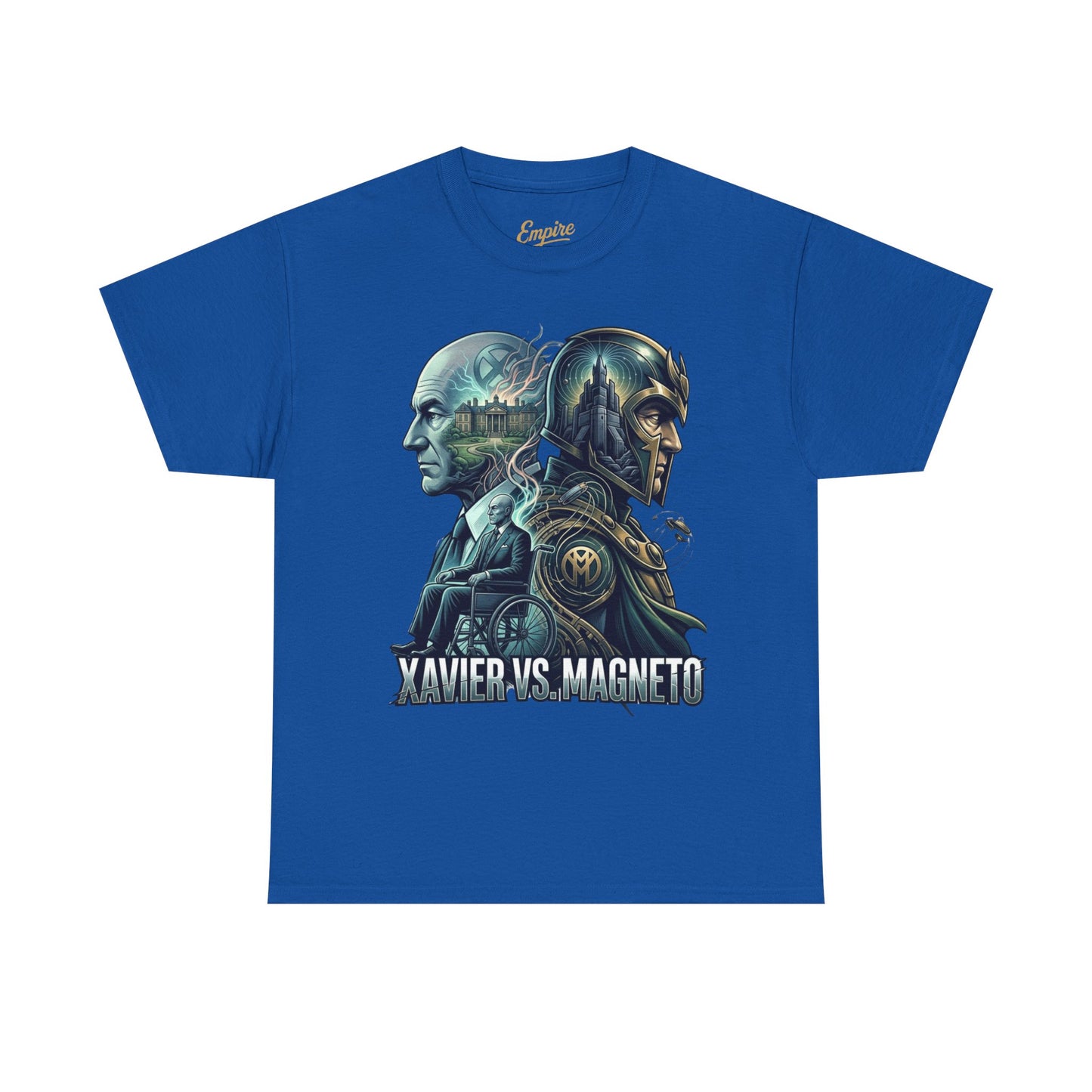 Xavier vs Magneto Graphic Tee — Retro Comic Mutant Showdown T-Shirt