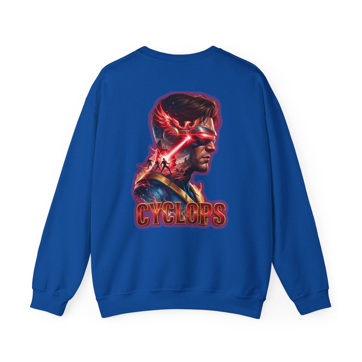 Cyclops Graphic Sweatshirt — Retro X‑Men Laser Portrait Crewneck