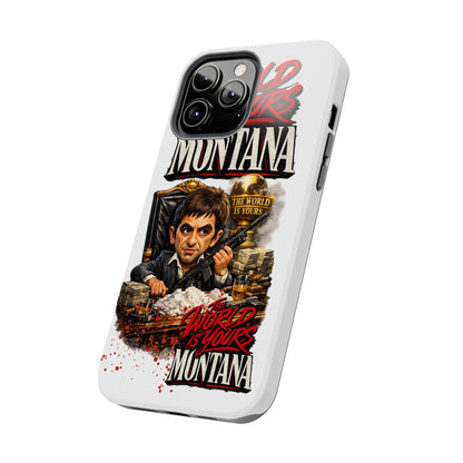 Tony Montana "The World Is Yours" Vintage Caricature Tough Phone Case