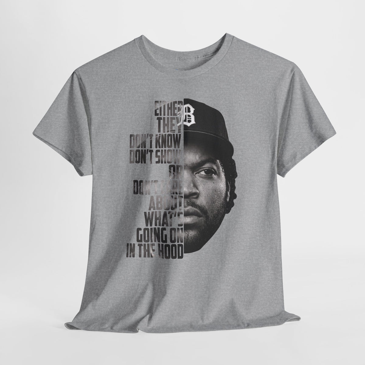 Boyz N The Hood Doughboy Half-Face Portrait with Bold Typography "Either They Don’t Know/Don’t Show"