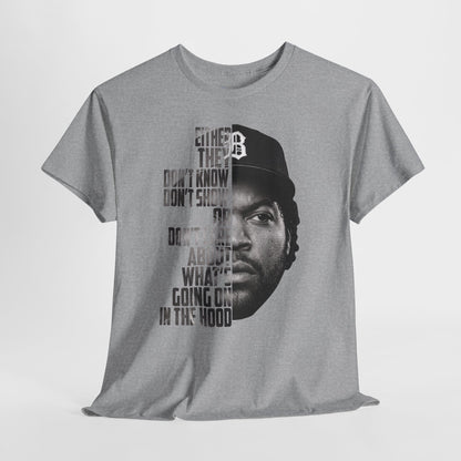 Boyz N The Hood Doughboy Half-Face Portrait with Bold Typography "Either They Don’t Know/Don’t Show"