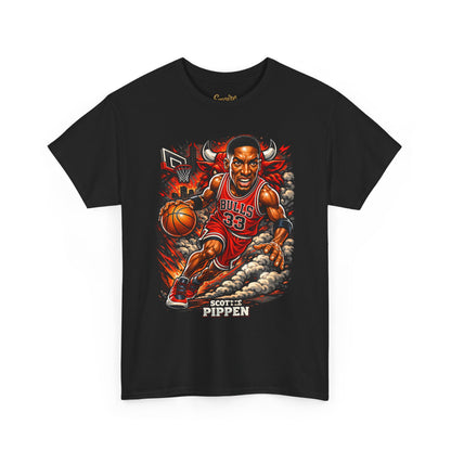 Pippen #33 Basketball Tee — Retro Chicago Bulls Scott Pippen Jersey Shirt