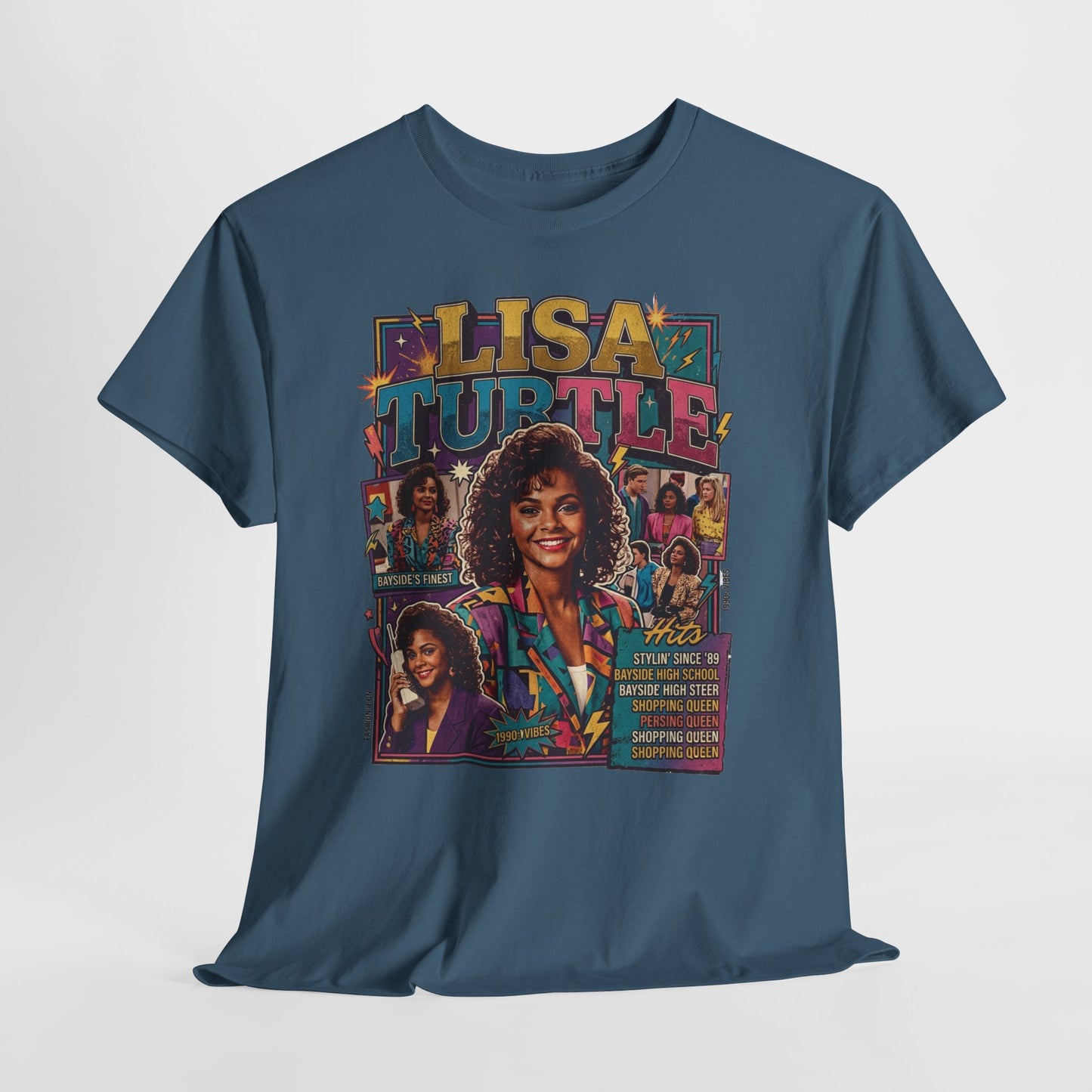 Lisa Turtle Retro 90s Sitcom Tee — Saved by the Bell Graphic T-Shirt