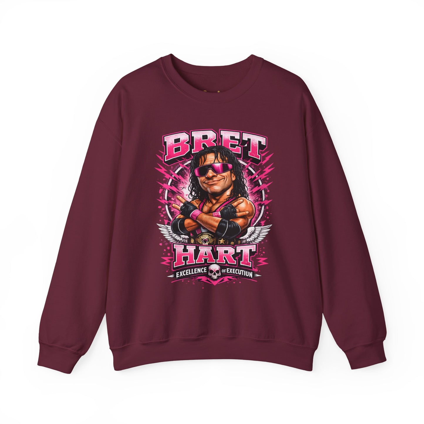 Bret Hart Crewneck Sweatshirt — "I Am The Best There Is" Retro Wrestling Pullover