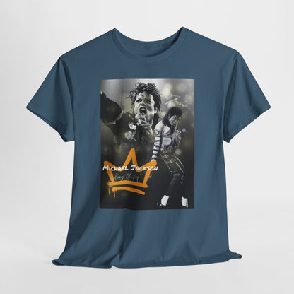 Michael Jackson Graphic Unisex Heavy Cotton Tee - Vintage Style Music Apparel