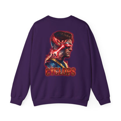 Cyclops Graphic Sweatshirt — Retro X‑Men Laser Portrait Crewneck