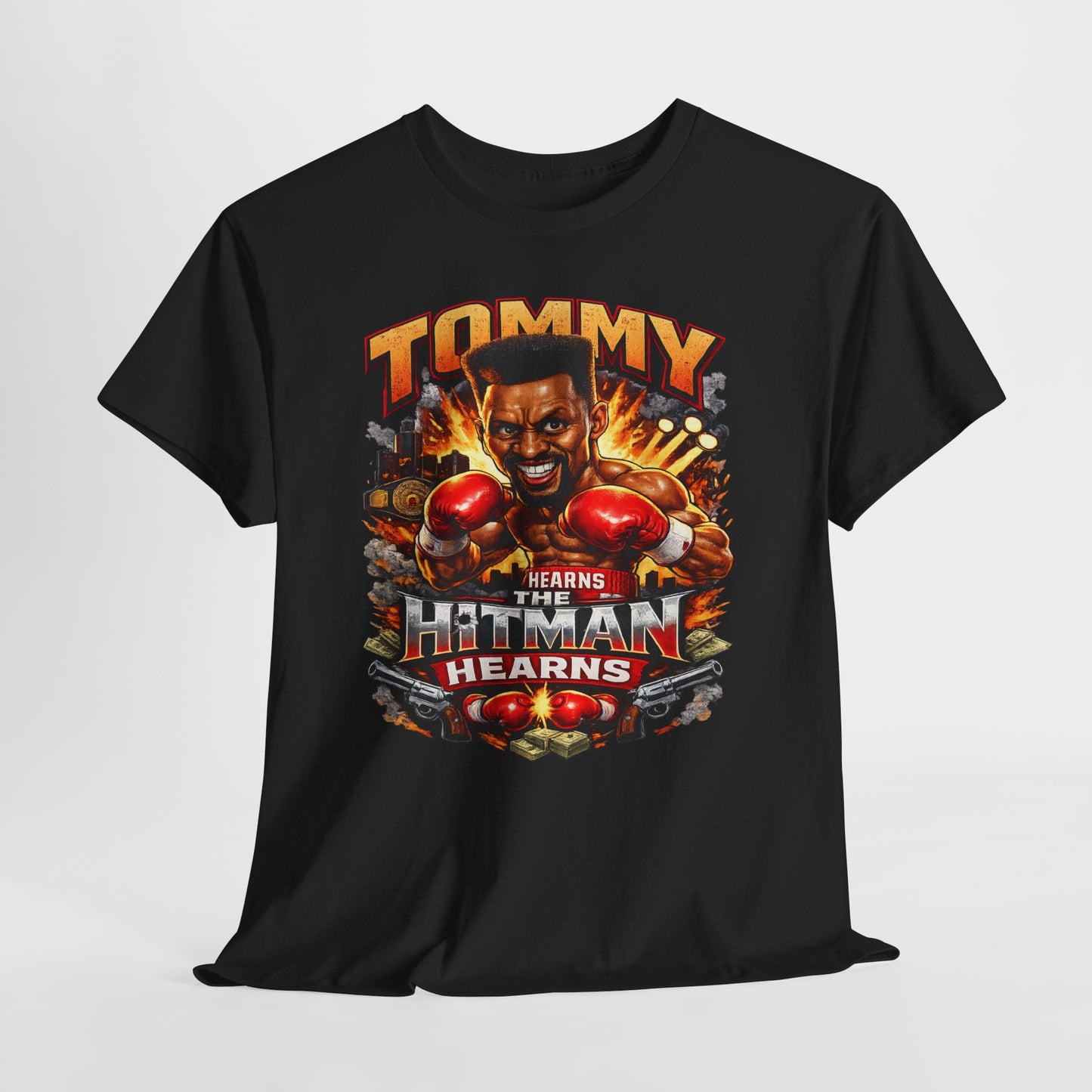 Tommy Hearns Boxing T-Shirt — Hitman Hearns Vintage Fight Graphic Tee