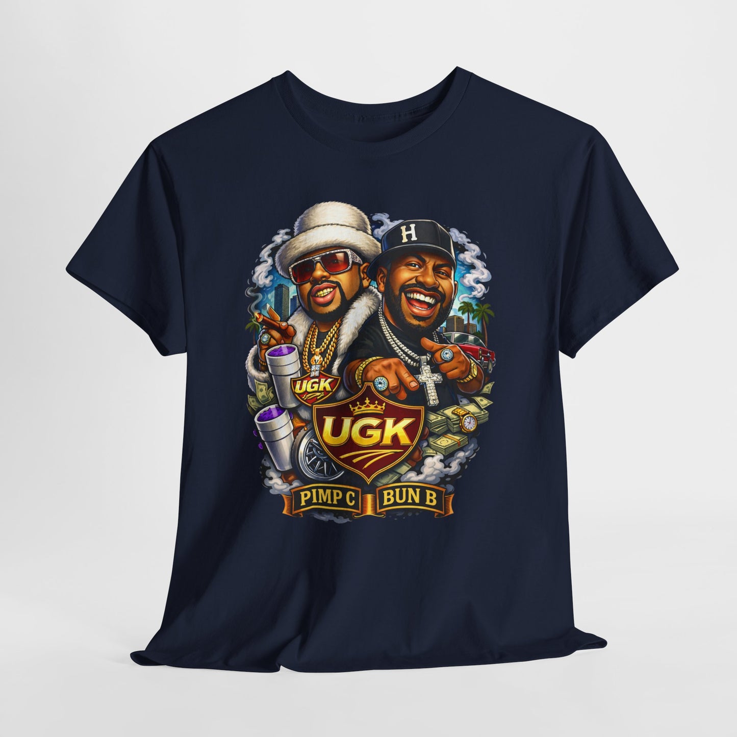 UGK Pimp & Bun B Graphic T-Shirt — Retro Hip Hop Tribute Tee