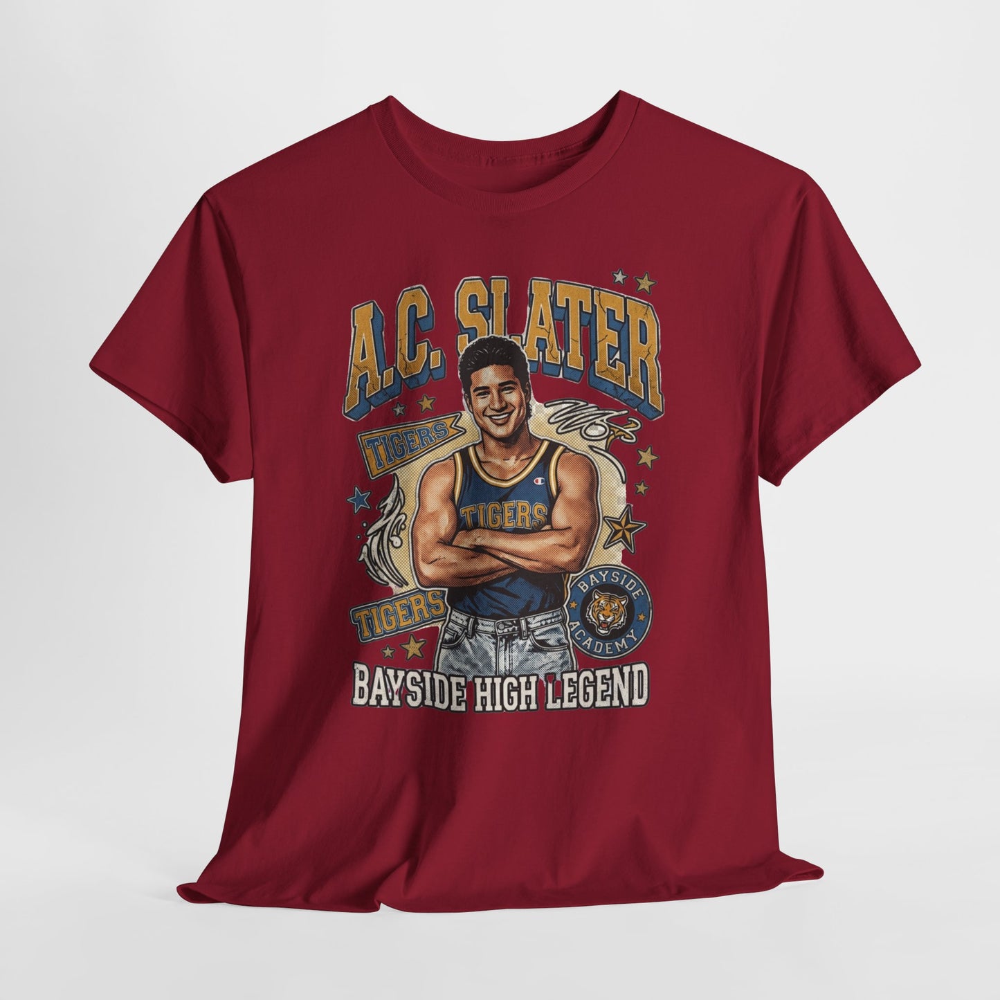 AC Slater Bayside High Legend Tee — Saved by the Bell Retro Football Shirt