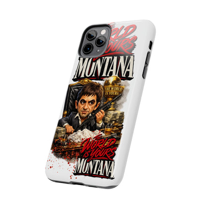 Tony Montana "The World Is Yours" Vintage Caricature Tough Phone Case