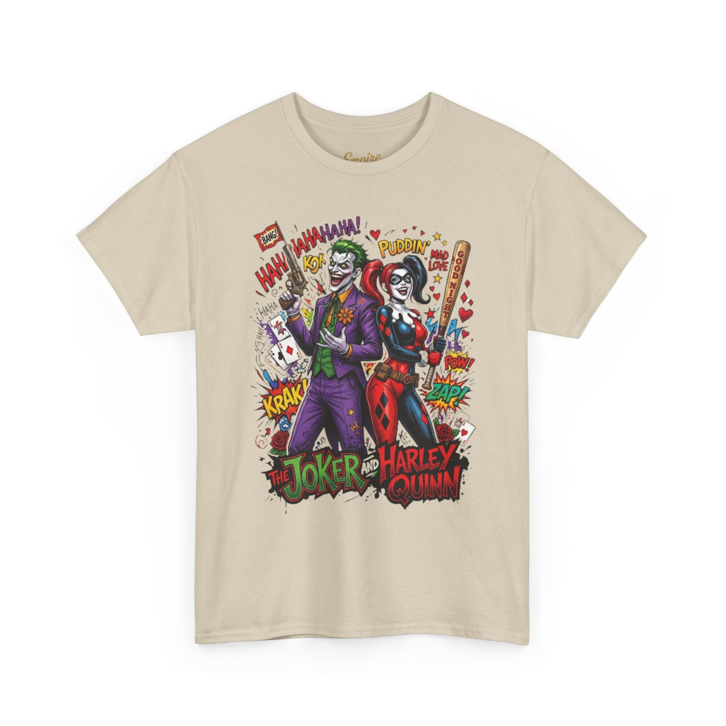 Graphic Tee — Joker & Harley Comic Art T-Shirt