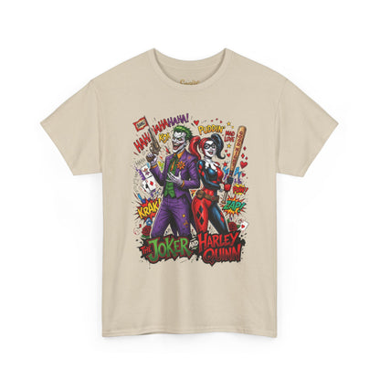 Graphic Tee — Joker & Harley Comic Art T-Shirt