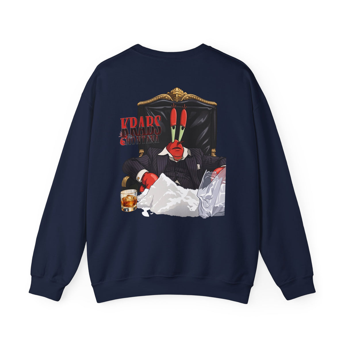 Krabs Montana Scarface Parody Graphic Pullover
