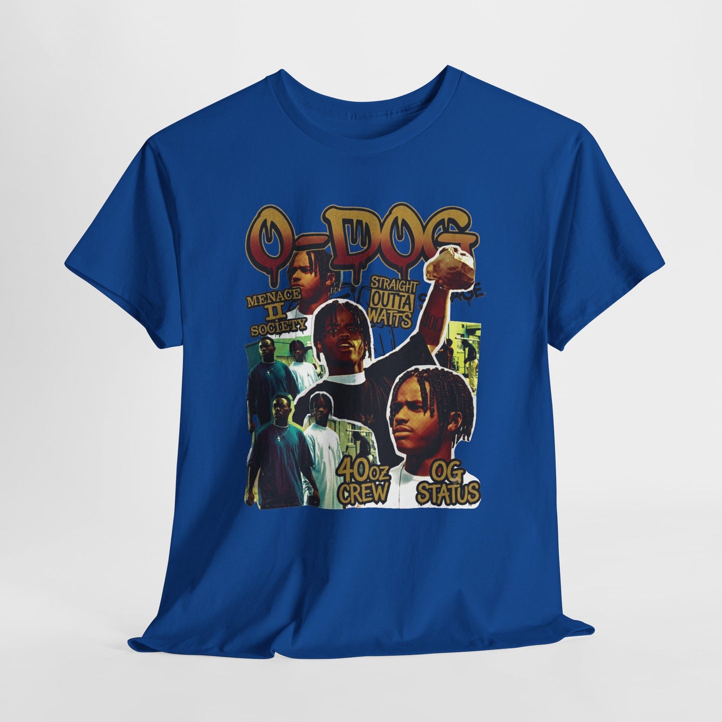 O-Dog 40z Crew OG Stais Vintage Menace II Society Collage T-Shirt