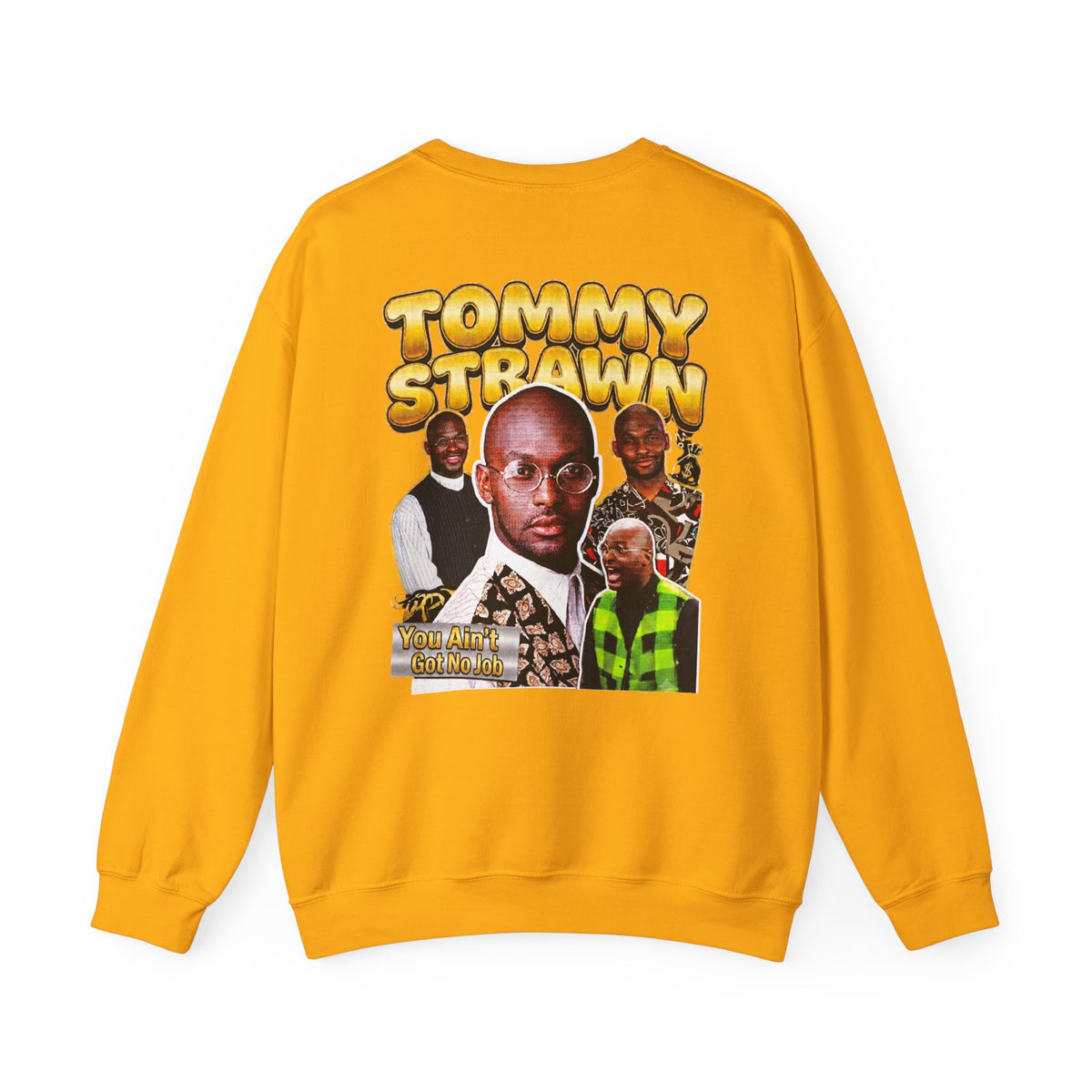 Martin Graphic Crewneck Sweatshirt — Vintage Retro Tommy Strawn Photo Collage