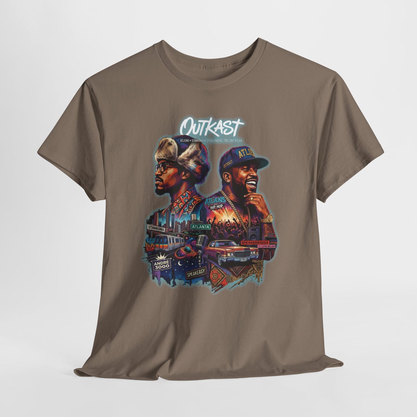Outkast Hop Dual Portrait T‑Shirt — Vintage Rap Artist Graphic Tee