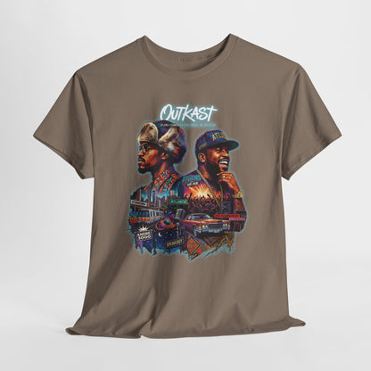 Outkast Hop Dual Portrait T‑Shirt — Vintage Rap Artist Graphic Tee